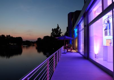 Sonnenuntergang, Südseite, Terrasse, Abendveranstaltung, Firmenfeiern, Betriebsfeiern