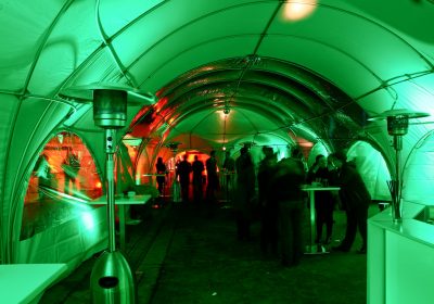 Empfangsbereich, Winter, Kälte, Zelt, Heizpilze, Weihnachtsfeiern